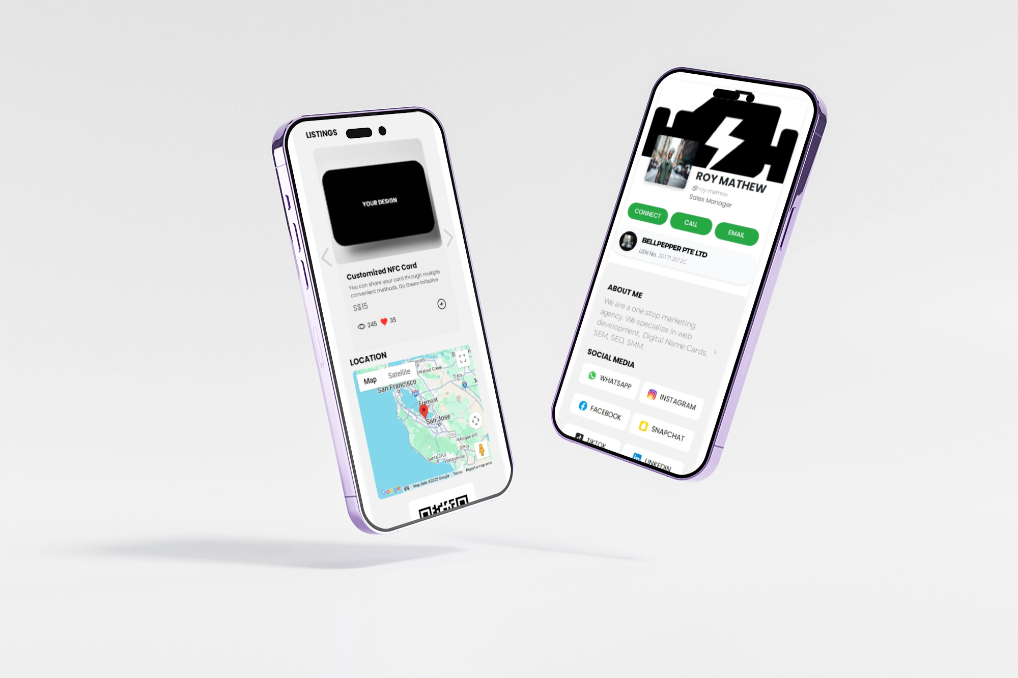 Digital Name Card System